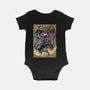 Mighty Red Dragon-baby basic onesie-Guilherme magno de oliveira