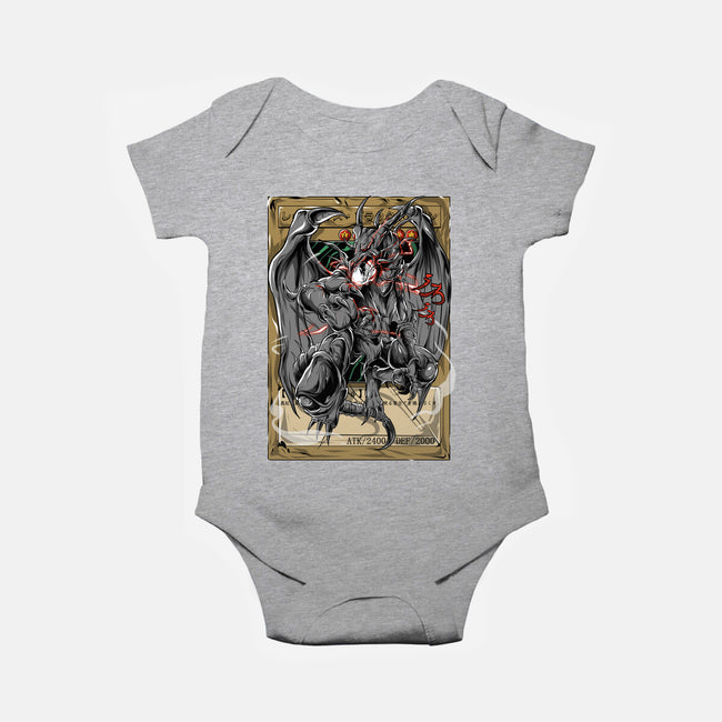 Mighty Red Dragon-baby basic onesie-Guilherme magno de oliveira