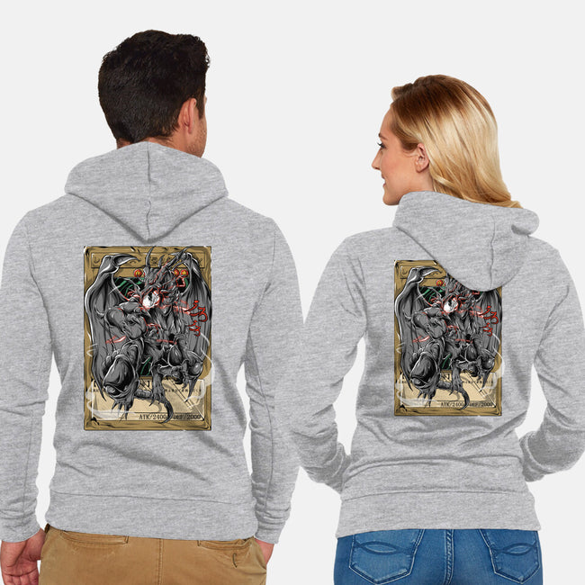 Mighty Red Dragon-unisex zip-up sweatshirt-Guilherme magno de oliveira