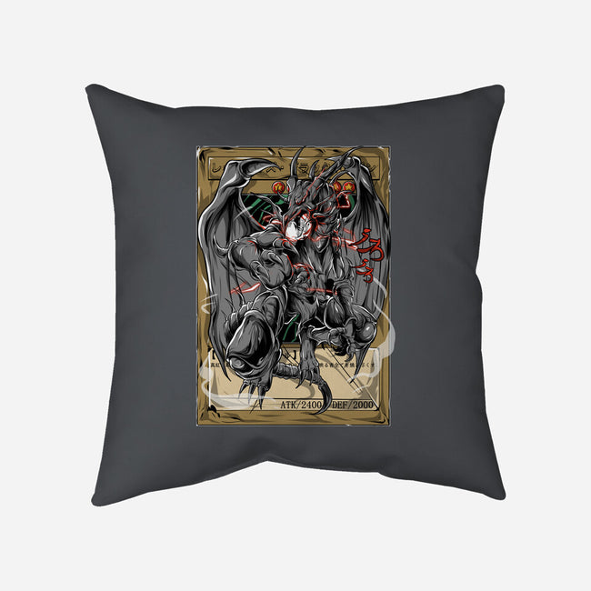 Mighty Red Dragon-none removable cover throw pillow-Guilherme magno de oliveira