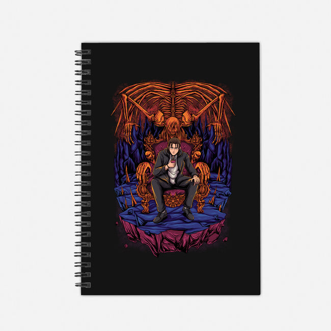 Eren's Throne-none dot grid notebook-alanside