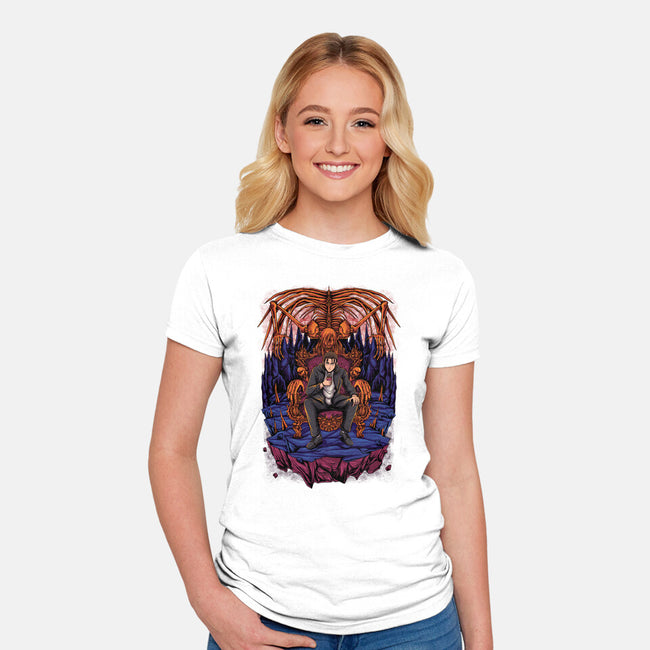 Eren's Throne-womens fitted tee-alanside