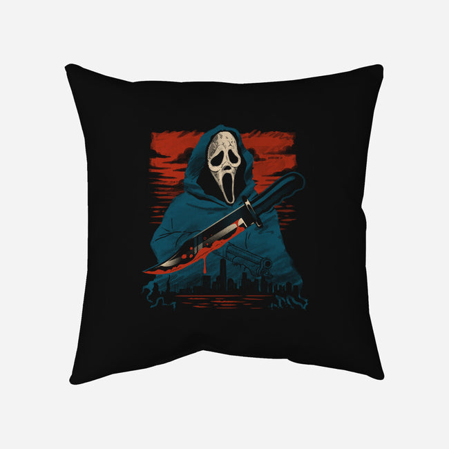 Stabbed City-none removable cover w insert throw pillow-estudiofitas