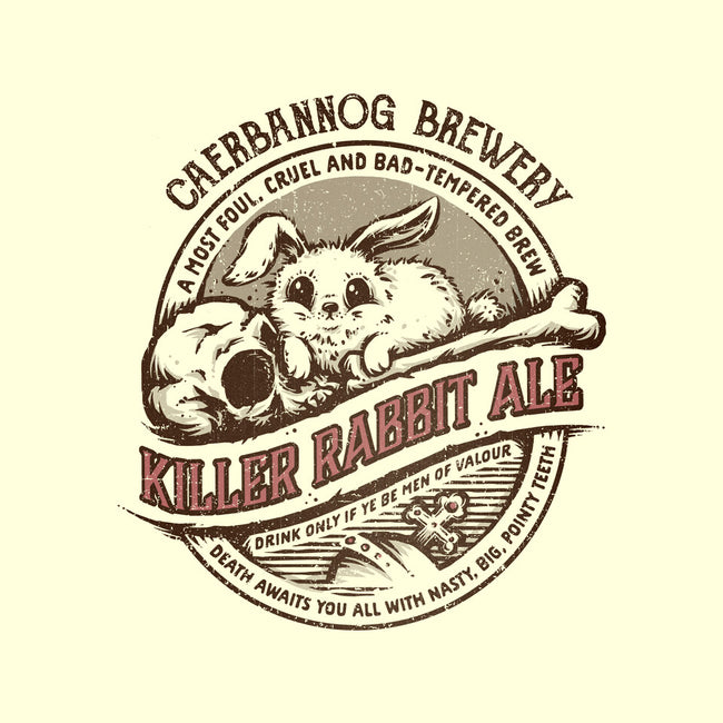 Killer Rabbit Ale-none removable cover w insert throw pillow-kg07