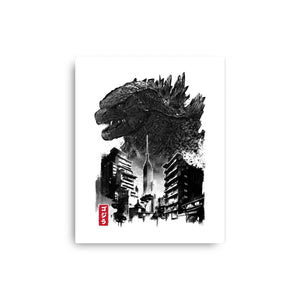 Godzilla Sumi-e