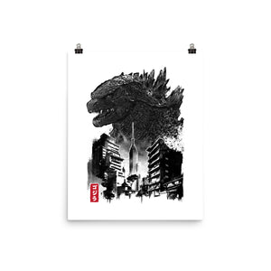 Godzilla Sumi-e