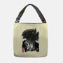 Godzilla Sumi-e-none adjustable tote bag-DrMonekers