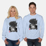 Godzilla Sumi-e-unisex crew neck sweatshirt-DrMonekers