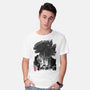 Godzilla Sumi-e-mens basic tee-DrMonekers