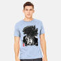 Godzilla Sumi-e-mens heavyweight tee-DrMonekers