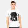 Godzilla Sumi-e-mens heavyweight tee-DrMonekers