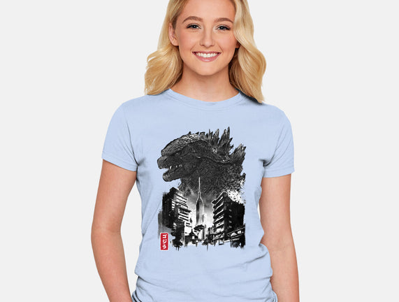 Godzilla Sumi-e