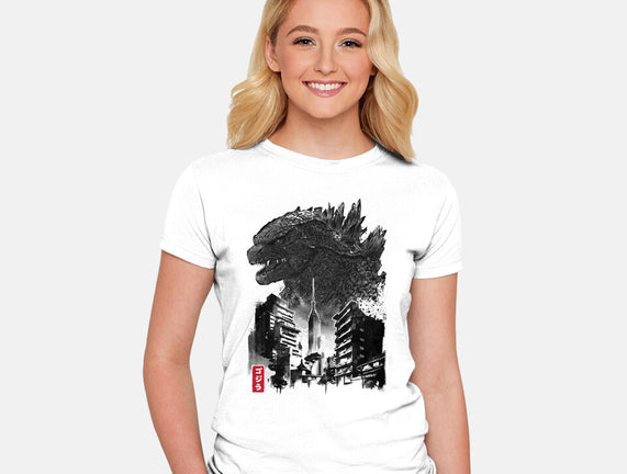 Godzilla Sumi-e
