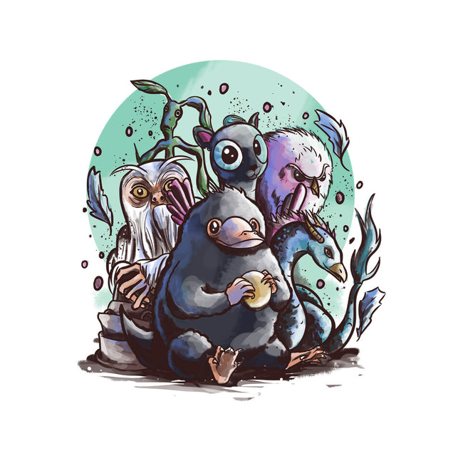 Magical Beasts-womens basic tee-fanfabio