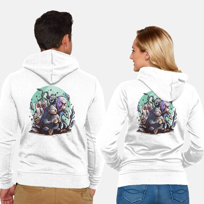 Magical Beasts-unisex zip-up sweatshirt-fanfabio