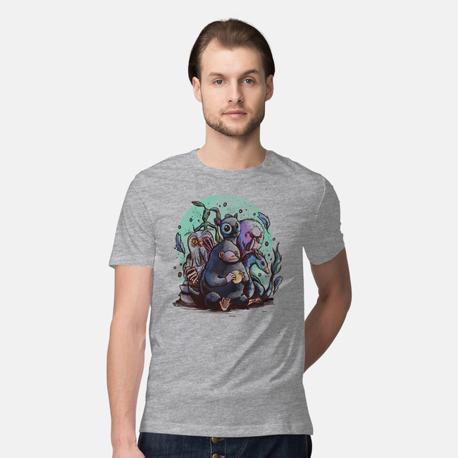 Magical Beasts-mens premium tee-fanfabio