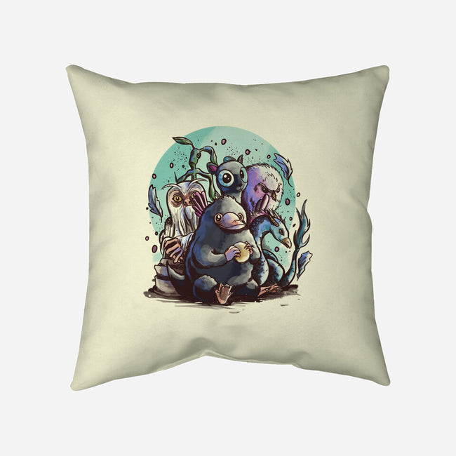 Magical Beasts-none removable cover w insert throw pillow-fanfabio