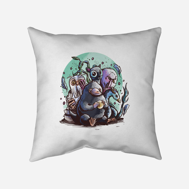 Magical Beasts-none removable cover w insert throw pillow-fanfabio