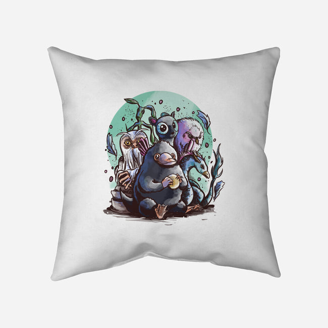 Magical Beasts-none removable cover throw pillow-fanfabio