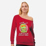 Super Busy-womens off shoulder sweatshirt-naomori