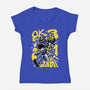 Cowboy Jam-womens v-neck tee-demonigote