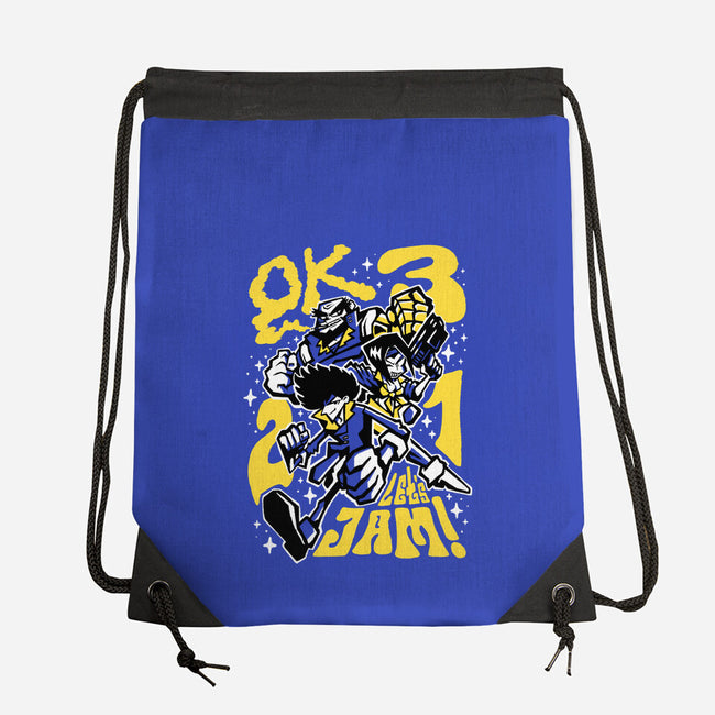 Cowboy Jam-none drawstring bag-demonigote