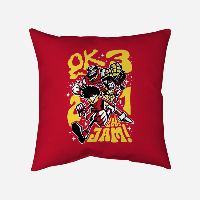 Cowboy Jam-none removable cover w insert throw pillow-demonigote
