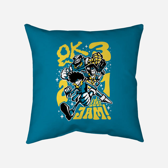 Cowboy Jam-none removable cover w insert throw pillow-demonigote