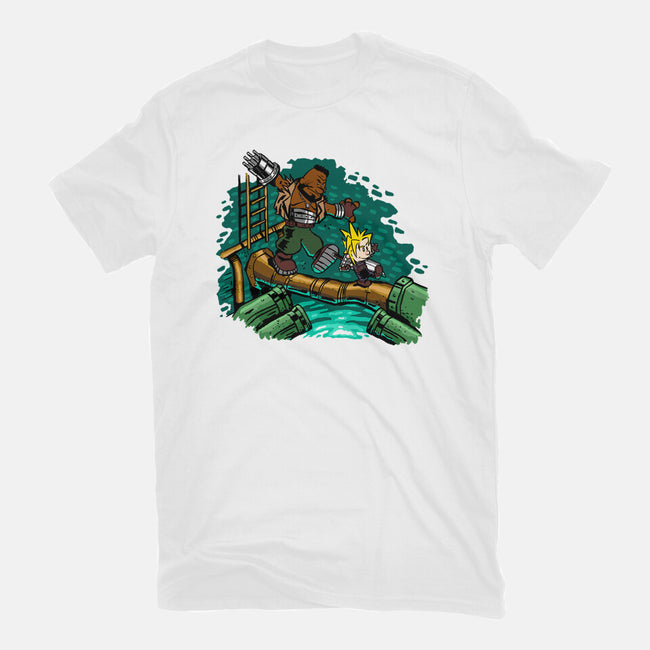 Barret And Cloud-womens fitted tee-demonigote