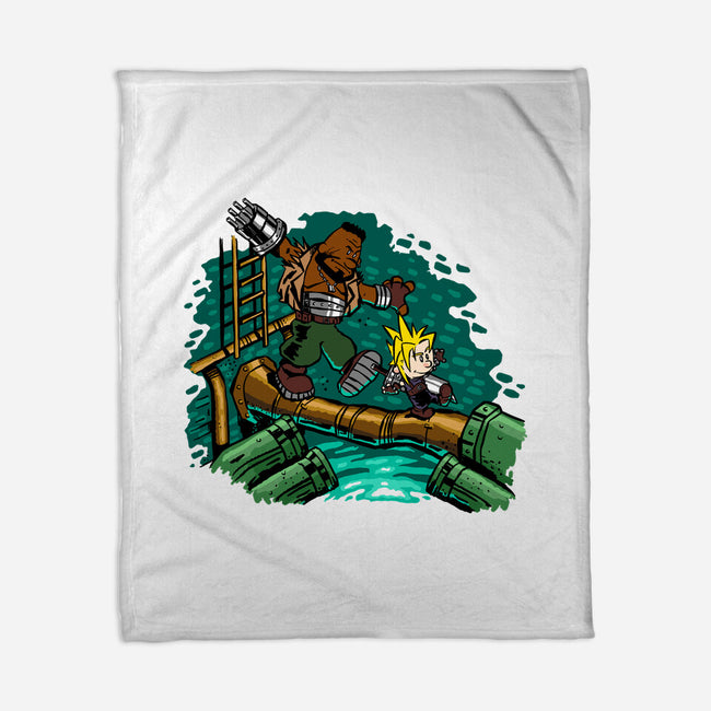 Barret And Cloud-none fleece blanket-demonigote