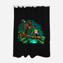 Barret And Cloud-none polyester shower curtain-demonigote