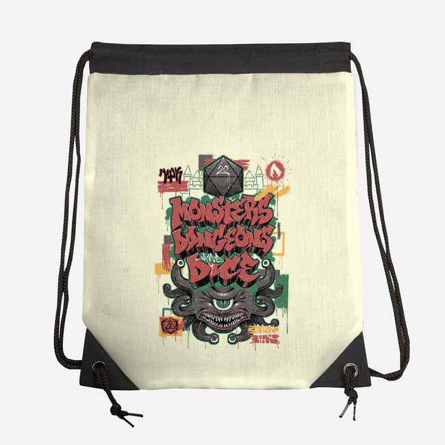 RPG Graffiti-none drawstring bag-Studio Mootant