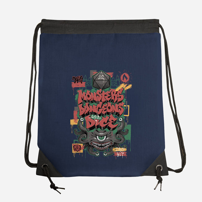 RPG Graffiti-none drawstring bag-Studio Mootant
