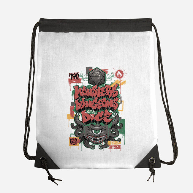RPG Graffiti-none drawstring bag-Studio Mootant