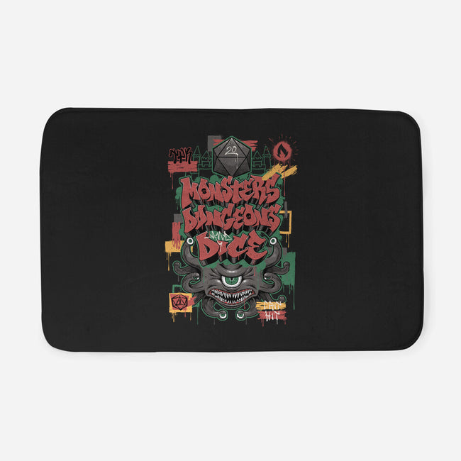RPG Graffiti-none memory foam bath mat-Studio Mootant