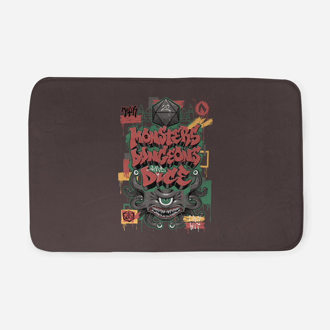 RPG Graffiti-none memory foam bath mat-Studio Mootant