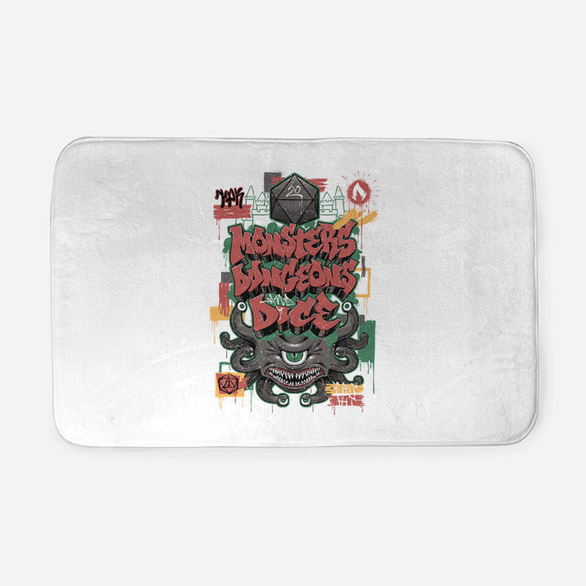 RPG Graffiti-none memory foam bath mat-Studio Mootant