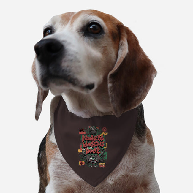 RPG Graffiti-dog adjustable pet collar-Studio Mootant