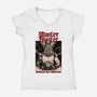 Master And Blaster-womens v-neck tee-Hafaell