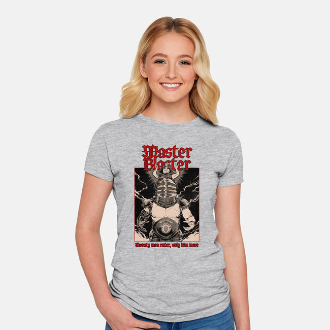 Master And Blaster-womens fitted tee-Hafaell
