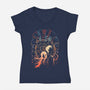 Time Broken-womens v-neck tee-marsdkart
