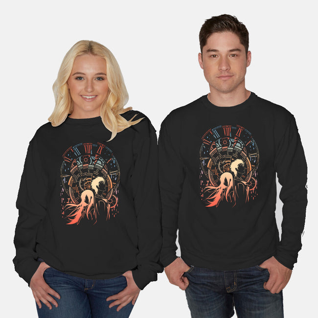 Time Broken-unisex crew neck sweatshirt-marsdkart