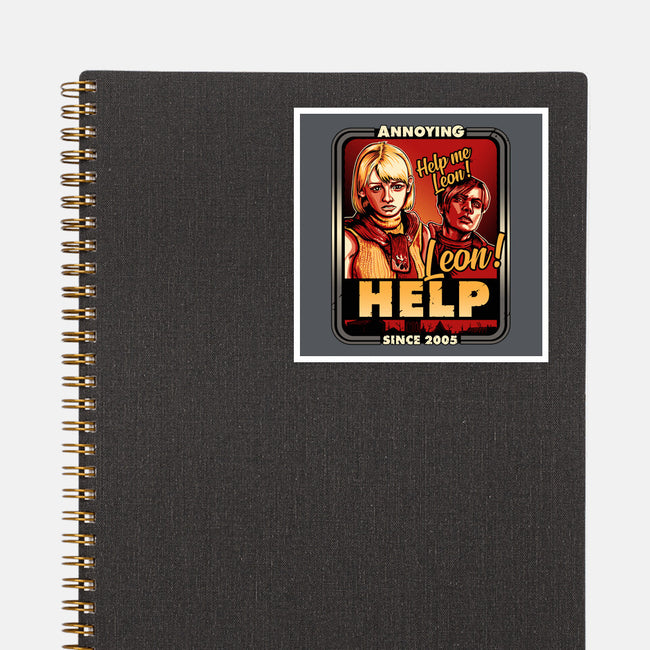 Leon Help-none glossy sticker-daobiwan