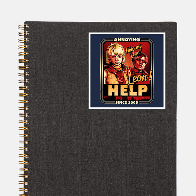 Leon Help-none glossy sticker-daobiwan