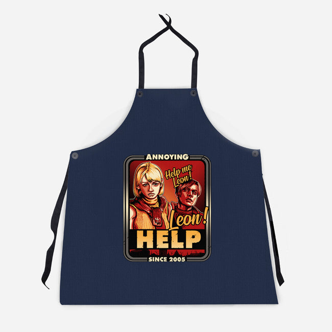 Leon Help-unisex kitchen apron-daobiwan