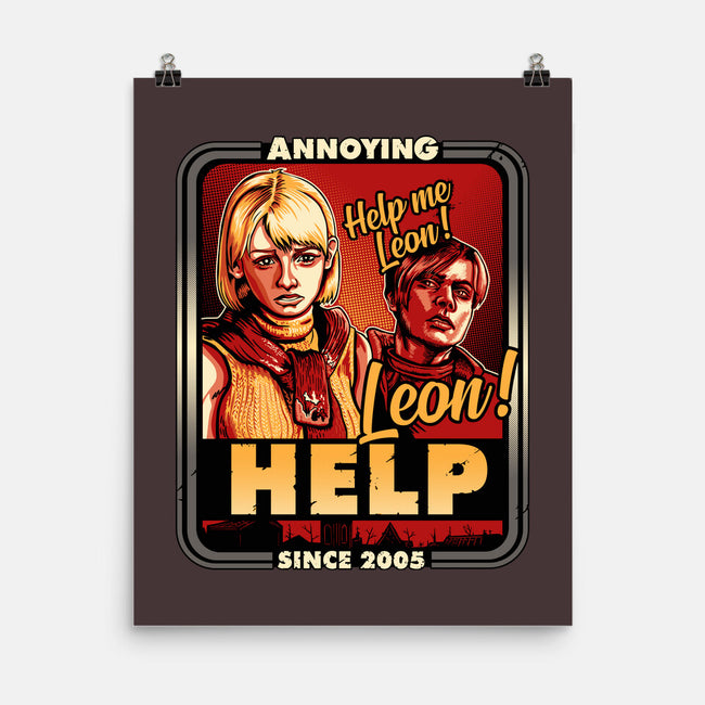 Leon Help-none matte poster-daobiwan