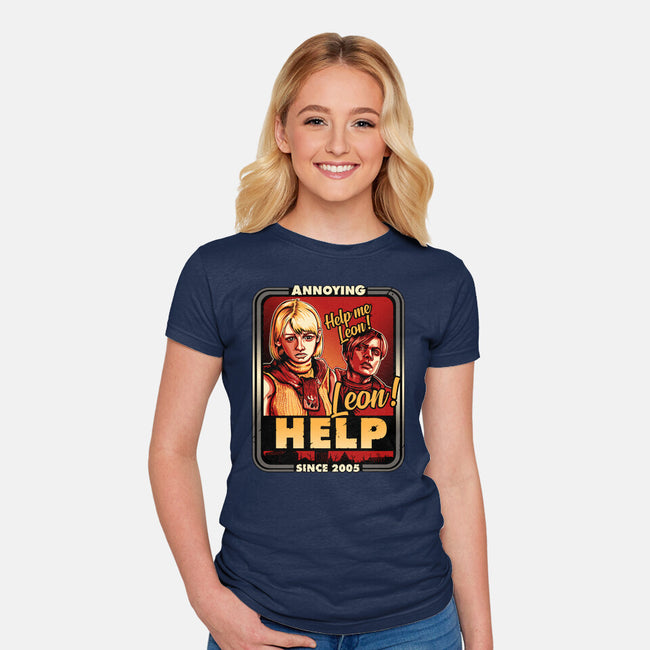 Leon Help-womens fitted tee-daobiwan