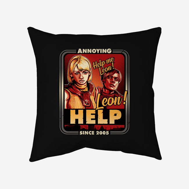 Leon Help-none removable cover throw pillow-daobiwan