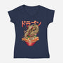 Ramen Dragon-womens v-neck tee-Rudy