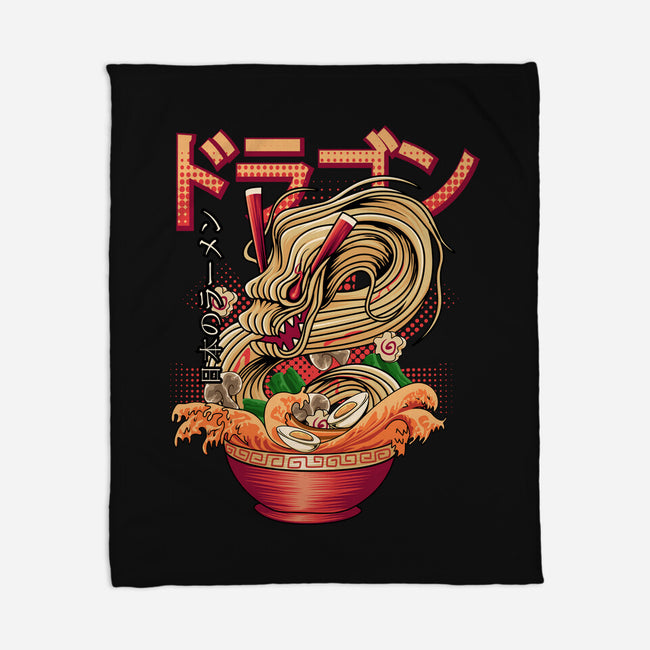 Ramen Dragon-none fleece blanket-Rudy